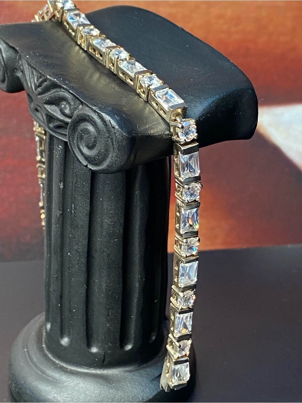 Tennis Bracelet Côte d’Azur 18kt Gold over Sterling Silver Cubic Zirconia
